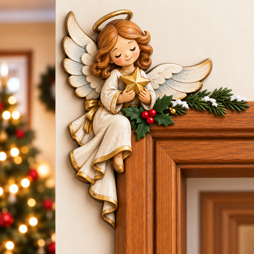 🎁 Christmas Peekaboo Door Frame Corner Decor