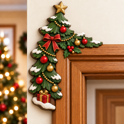 🎁 Christmas Peekaboo Door Frame Corner Decor