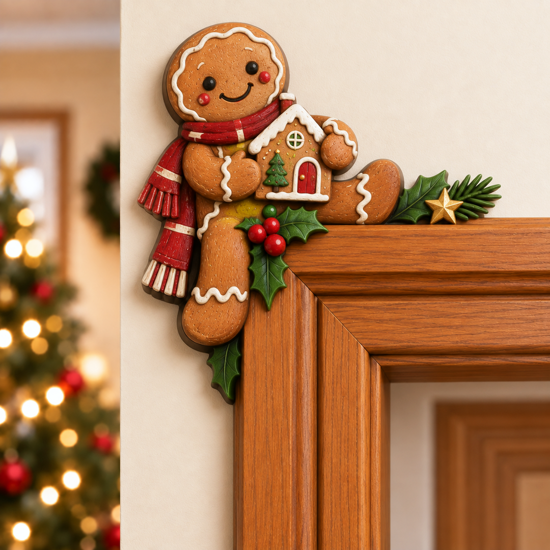 🎁 Christmas Peekaboo Door Frame Corner Decor