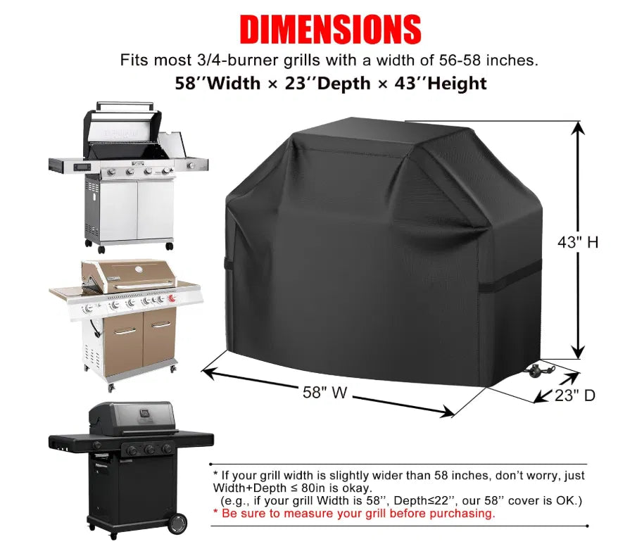 🎃Halloween Deal 50% OFF!22" Waterproof BBQ Grill Cover – UV & Weather Resistant Outdoor Protection