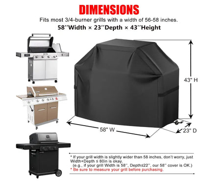 🎃Halloween Deal 50% OFF!22" Waterproof BBQ Grill Cover – UV & Weather Resistant Outdoor Protection
