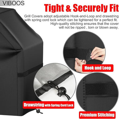 🎃Halloween Deal 50% OFF!22" Waterproof BBQ Grill Cover – UV & Weather Resistant Outdoor Protection