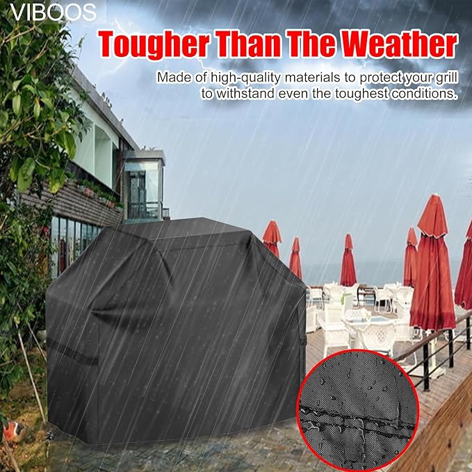 🎃Halloween Deal 50% OFF!22" Waterproof BBQ Grill Cover – UV & Weather Resistant Outdoor Protection